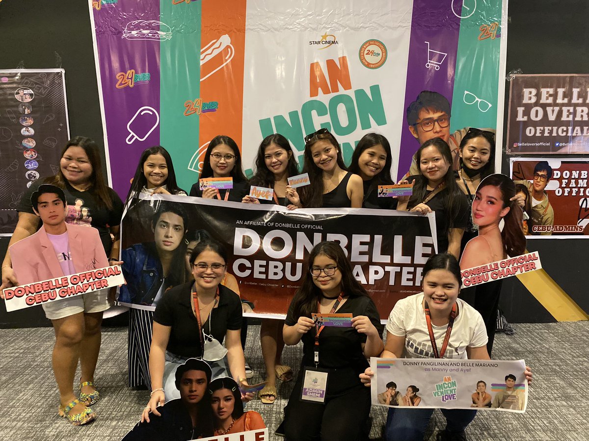 DonBelleCebu's tweet photo. Thank you so much everyone and to @DBubblyAtes! Without your warm support from the very beginning, this would never be a successful event. We're sure today will be only the first of many proud moments of us together! 🧡💚💜

#AnInconvenientLoveNowShowing 
#DonBelle #DONBELLEmpire https://t.co/EElPWTdZEG
