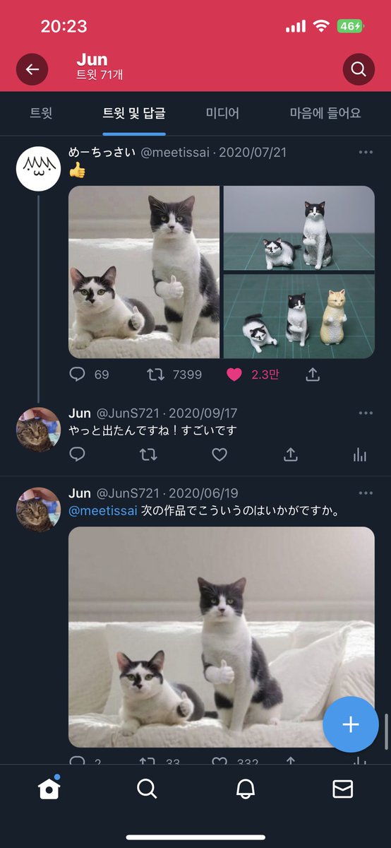 JunS721's tweet photo. @meetissai 
次は枕みたいに寝ている猫はいかがですか。

p.s
👍する猫のリクエストに応えて頂いて
嬉しかったです！実物も可��いですね。 https://t.co/IhloQjYwwA