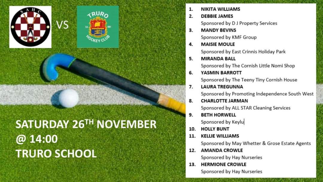 🏑St Austell Vs Truro
📍Truro School
⏰2pm

Let's go saints 🏑💦