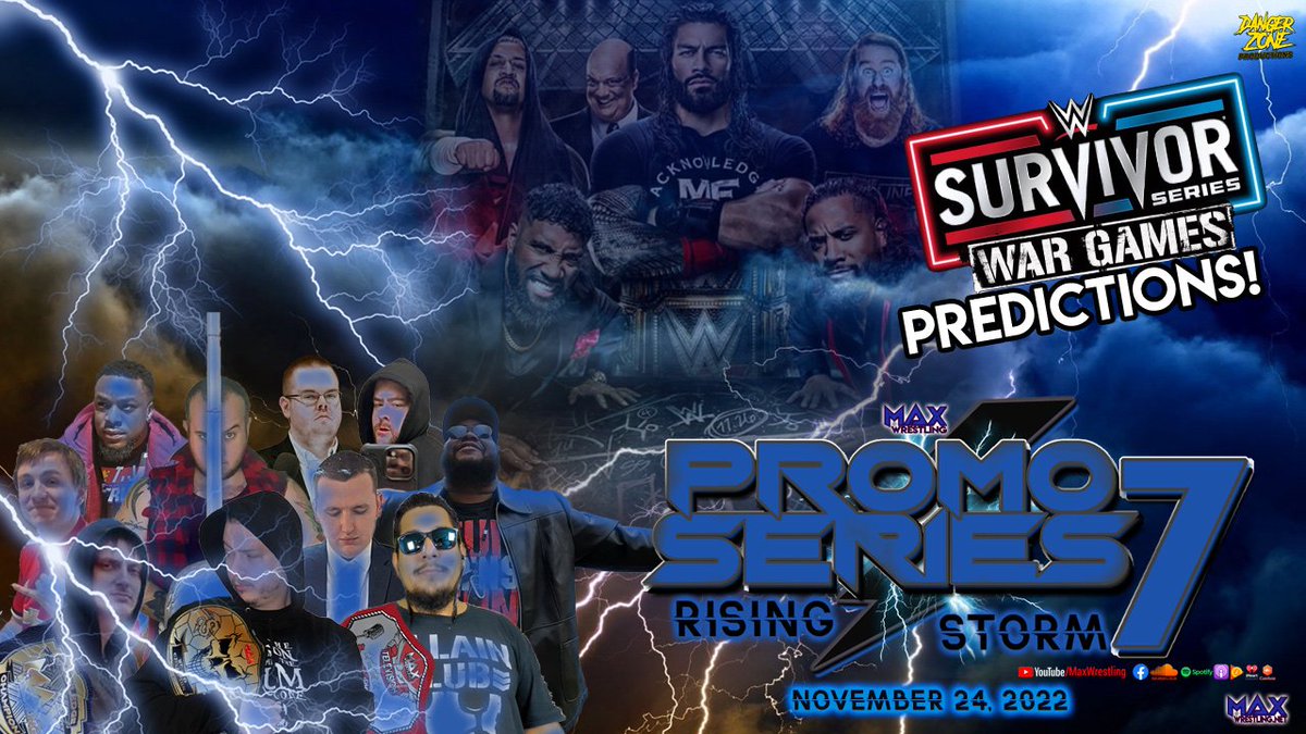 MaxWrestlingUK's tweet photo. Happy #WarGames day!
We predict #SurvivorSeries and more in this week's special #PromoSeries7!
Plus our own title matches including the #WinnerStaysOn trivia gauntlet and plenty of unmissable promo action!
🔴 https://t.co/O2VTijwlUM
🟠 https://t.co/Qwb6OFnIW8 https://t.co/qmEv5Zq2SS
