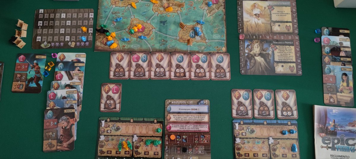 KholiastBG's tweet photo. Primera partida en solitario al Tiny Epic Viking y Victoria ajustada 👏🏻👏🏻. Me está gustando mucho este juego, tardas en coger el ritmo pero luego todo fluye fácil. @Gamelyn_Games #juegosdemesa #boardgames #kholiastbg #printandplay #pnp #solitario https://t.co/99vRdj1fBZ