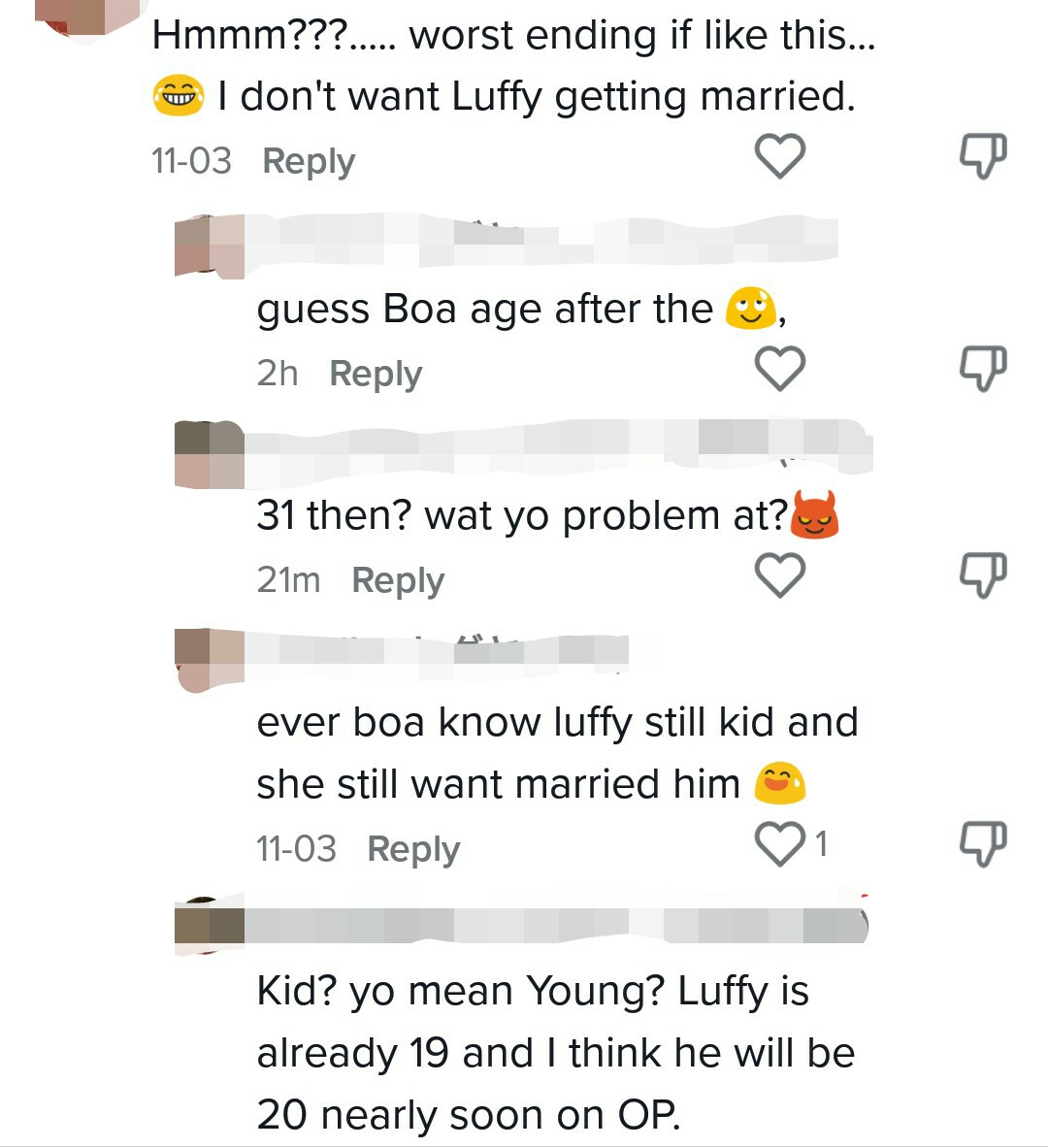 Othersnamed's tweet photo. "not my problems but I don't want luffy end up with her" 🙀 https://t.co/Jo50ssKHKF