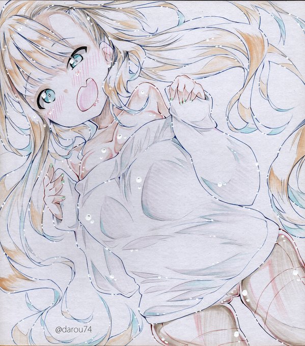 明日のコミティアに持っていく色紙です。

ロリガキっ娘。
いろいろ煽るのですが即落ちするポンコツ娘です。 