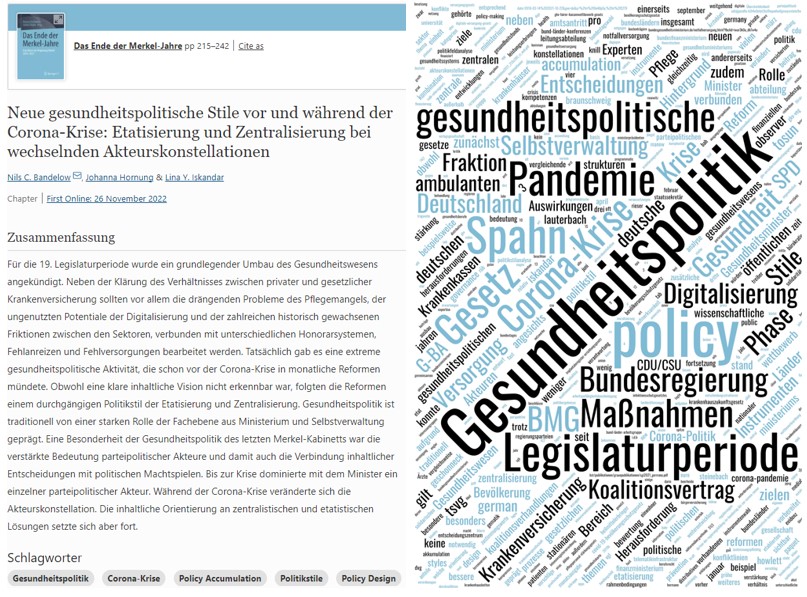 In ihrem neuen Beitrag thematisieren <a href="/NilsBandelow/">Nils C. Bandelow</a>, <a href="/JohannaHornung/">Johanna Hornung</a> und <a href="/Lina_Y_Iskandar/">Lina Yara Iskandar</a> neue Stile der #Gesundheitspolitik vor und während der Corona Pandemie bei wechselenden Akteurskonstellationen.
Link zum Beitrag: link.springer.com/chapter/10.100…