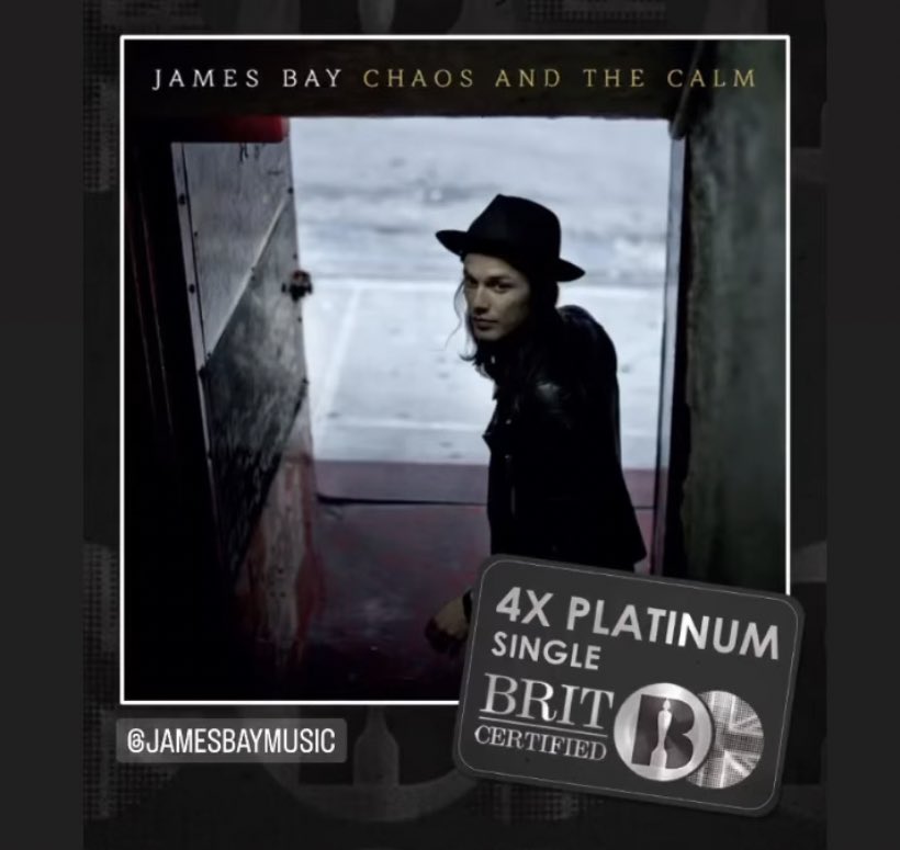 jamesbaybra's tweet photo. Chaos and the Calm ganhou o 4º disco de platina! ❤️ https://t.co/klCJS4CKEl