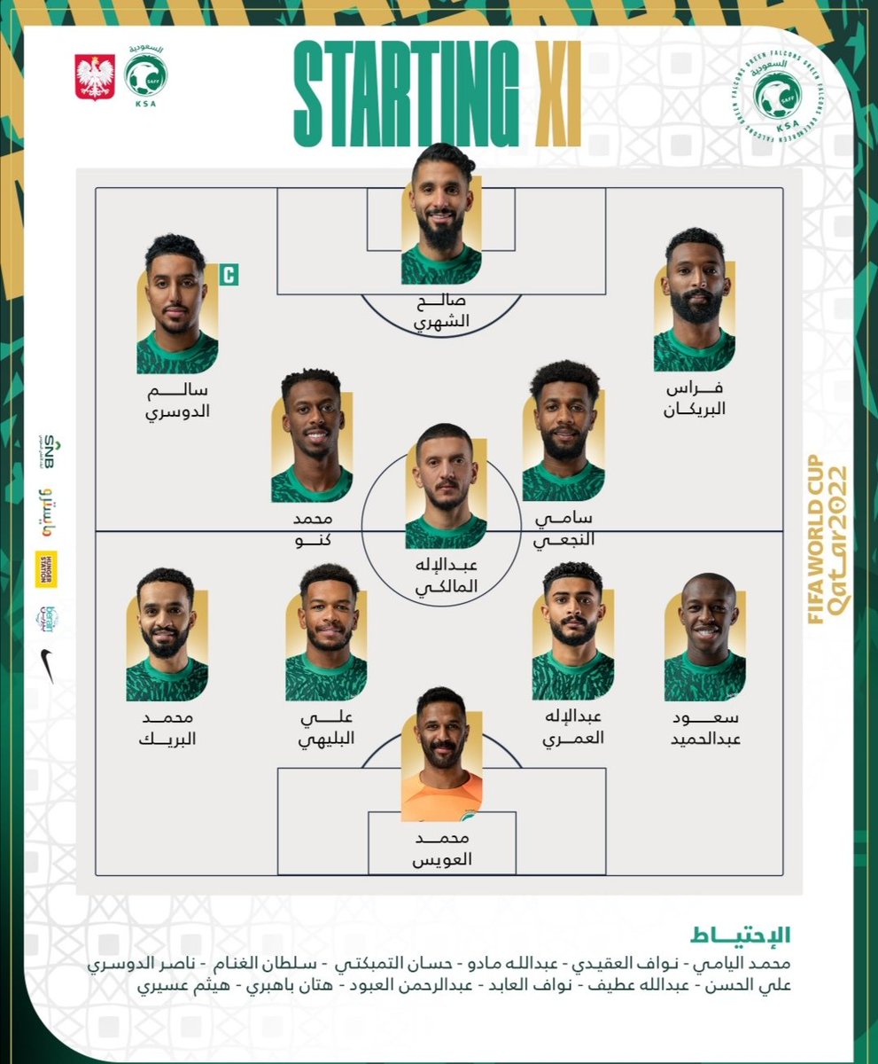Majed7558's tweet photo. بالتوفيق لمنتخبنا والفوز والتأهل الى دور ال١٦ 
💚🇸🇦 https://t.co/5kOeRH5pxT