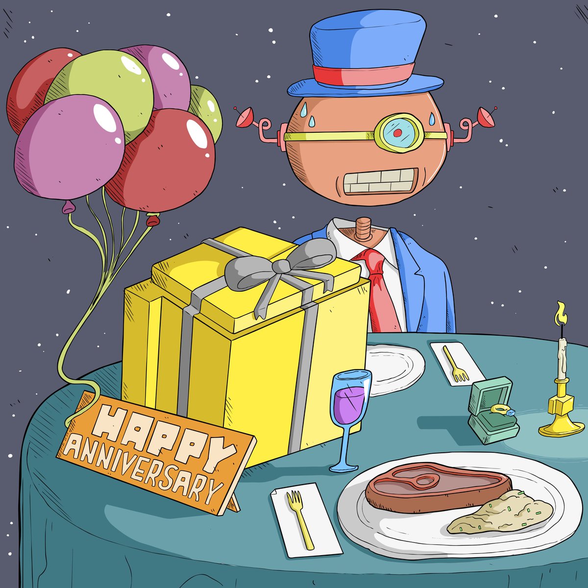 Happy Birthday to my favourite NFT project - amazing art, actual utility &amp; the greatest community in the NFT space. So much has been accomplished in just 1 year, &amp; what a crazy year it was! Can’t wait to see what 2023 brings with @BMC_NFT 

#bmc #nft #NFTs