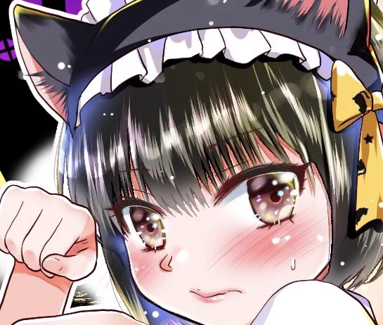 以前描いた『化け猫さんは恩返しがしたい』のハロウィン絵を11月も終わりに近付いてるけどアップしてみるという 