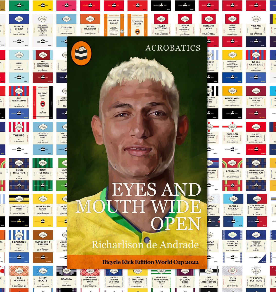 footieclassics's tweet photo. EYES AND MOUTH WIDE OPEN
By @richarlison97
ACROBATICS
Bicycle Kick Edition World Cup 2022
A footie classic about how #Richarlison made fans jaws drop, by announcing himself on the world stage with a spectacular bicycle kick! @CBF_Futebol #WorldCup2022 #Brazil #BRASER https://t.co/Ge4ZGNeOAw