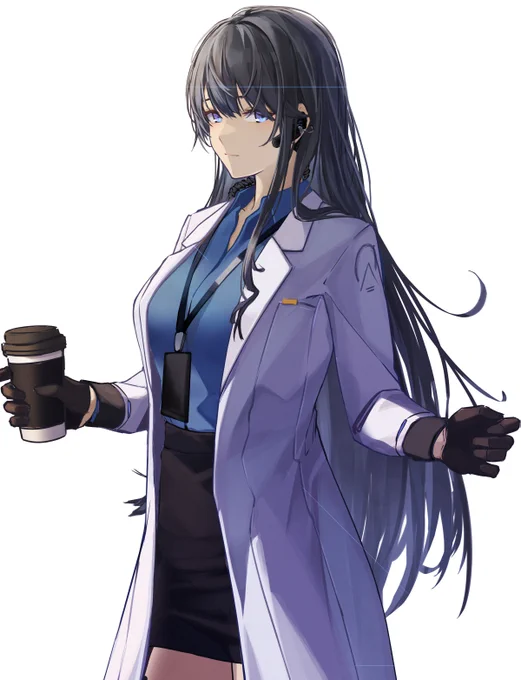 ドールズフロントライン ニューラルクラウドの教授教授を試し描きニューラルクラウド始めたけど,各キャラがドルフロとは又違った可愛さ持ってて良いけど,特に教授(女性)が凄く好みなデザイン....#ニューラルクラウド #イラスト練習 