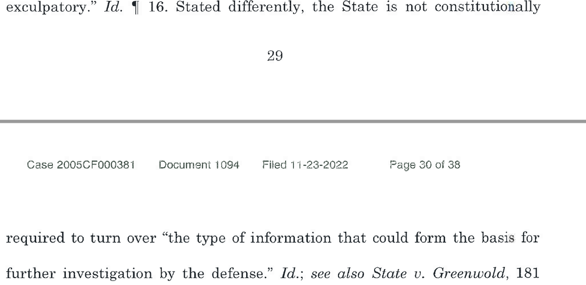 Joriz74's tweet photo. Brady does not mean the State has to disclose evidence that is potentially exculpatory....

I say JUSTICE REFORM NEEDED.

#whataloadofcrap #MakingAMurderer #FreeStevenAvery #FreeBrendanDassey https://t.co/EXkm5rI2cm