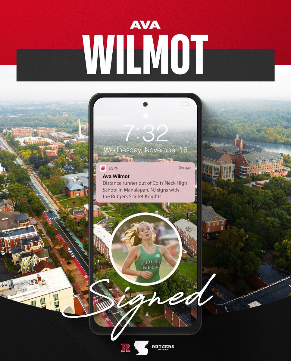 🛡Welcome “To the Banks,” Ava Wilmot!

⚔️ NJ Group 3 3200m Champ 2022
⚔️ 1600m PR - 5:00.62
⚔️ 3200m PR - 10:55.92
⚔️ 2k steeple PR - 7:07.65

#WeRInevitable