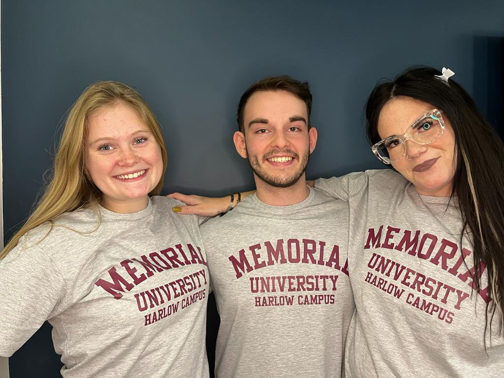 Repping our new <a href="/munharlow/">Harlow Campus, Memorial University</a> T-shirts! #businessclassofmun2022