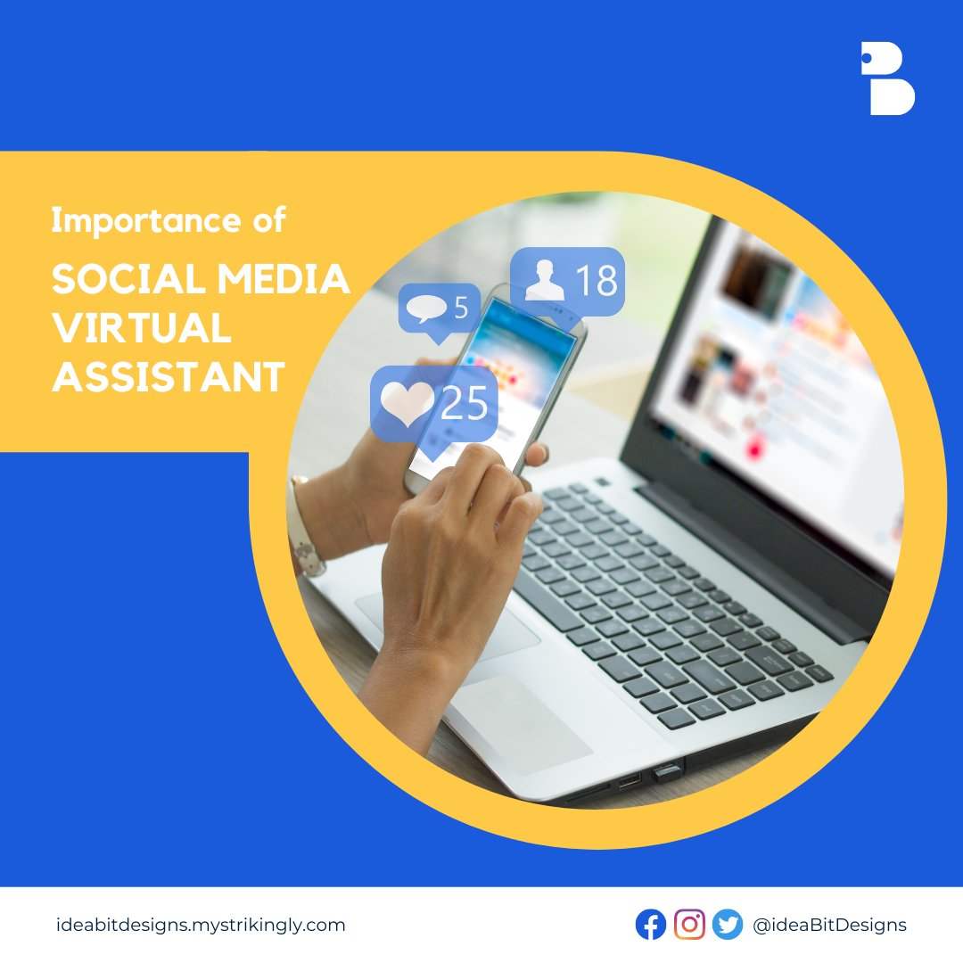 ideaBitDesigns's tweet photo. ๐ Employing a Social Media Virtual Assistant can help you allocate your time for important business duties as the use of social media becomes the new normal.
To read more: https://t.co/1N6tFLrniy
Follow this link for more: https://t.co/ij0tR4y7u9 ๐
#ideaBitDesigns #smm https://t.co/D9BQW6JBFH