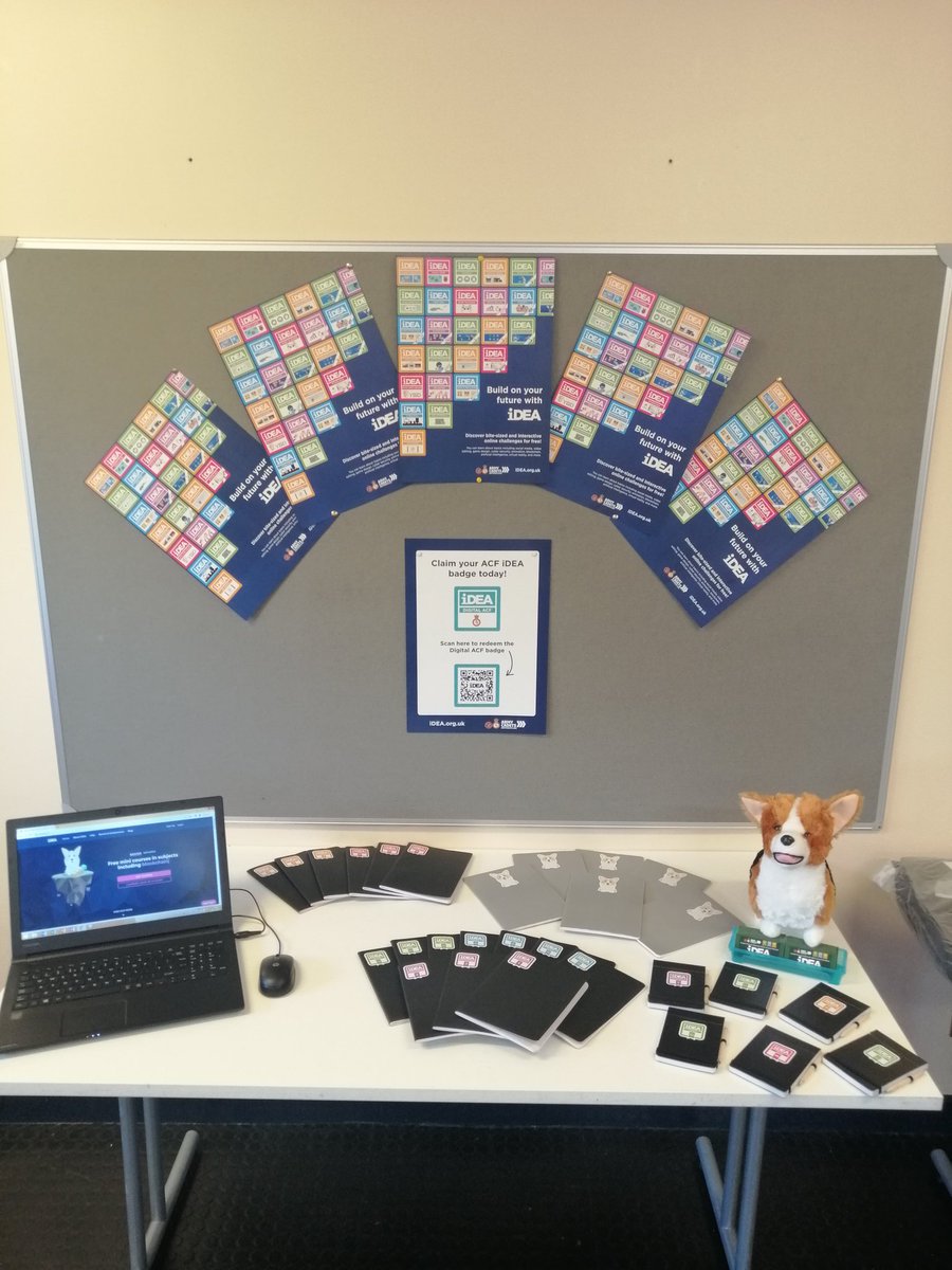 CF National iDEA Advisor (@cfideaadvisor) on Twitter photo Corgi is all set up and ready for talking all things <a href="/idea_award/">iDEA</a>
with the County Training Officers at their annual conference in Frimley Park. <a href="/ArmyCadetsUK/">Army Cadets UK</a> <a href="/ArmyCadetsHQ/">HQ Cadets Branch, Regional Command</a>
@ACFColCadets 
<a href="/ArmyCadetsNTA/">Army Cadets National Training Adviser</a> #ACF #CCF #CFiDEA #InspiretoAchieve #GoingFurther #CPD #LifeLongLearning Corgi is all set up and ready for talking all things <a href="/idea_award/">iDEA</a>
with the County Training Officers at their annual conference in Frimley Park. <a href="/ArmyCadetsUK/">Army Cadets UK</a> <a href="/ArmyCadetsHQ/">HQ Cadets Branch, Regional Command</a>
@ACFColCadets 
<a href="/ArmyCadetsNTA/">Army Cadets National Training Adviser</a> #ACF #CCF #CFiDEA #InspiretoAchieve #GoingFurther #CPD #LifeLongLearning
