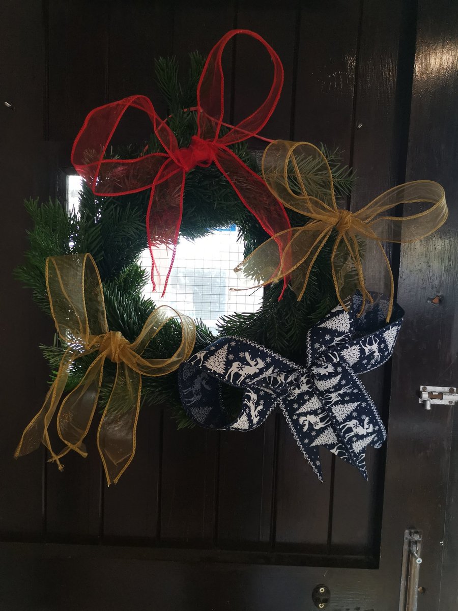 Plot2Shop's tweet photo. Our wreath making team have been busy this week and we are now selling kits (pine wreath + bag of decorations) for £20 in the farm shop, open today until 4pm https://t.co/pNPgK8l11Y