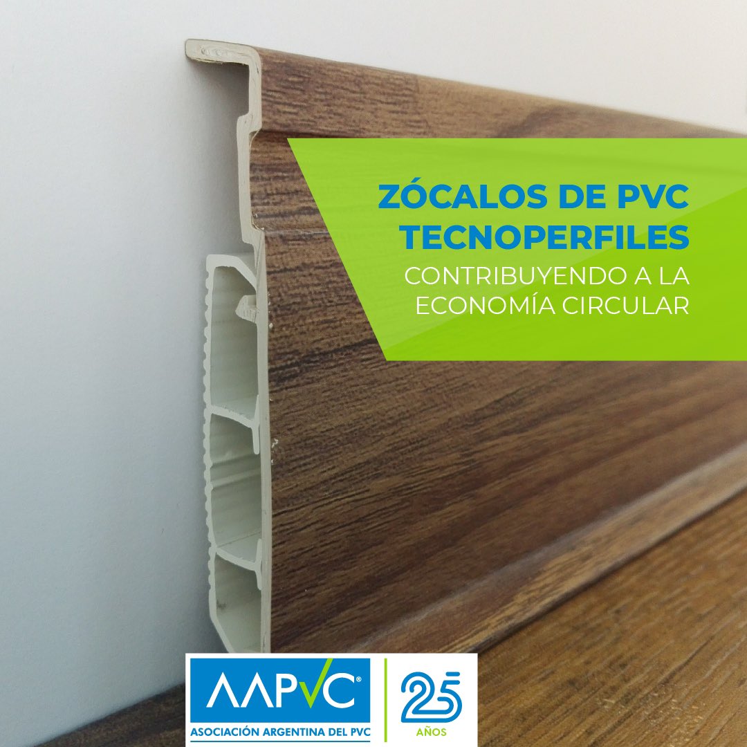 AAPVC's tweet image. ¿Sabías que los zócalos de PVC de Tecnoperfiles contribuyen a la economía circular? 

Conocé cómo acá: shorturl.at/COZ07