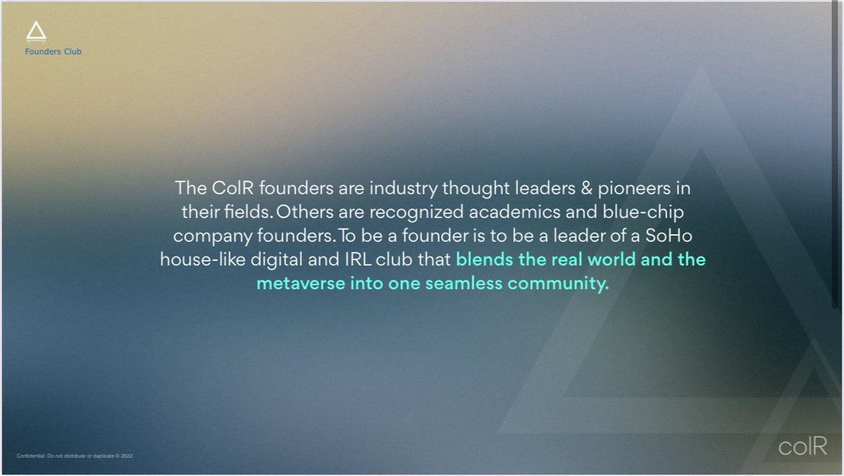 Membership is filling fast

Pledgemint.io/colr