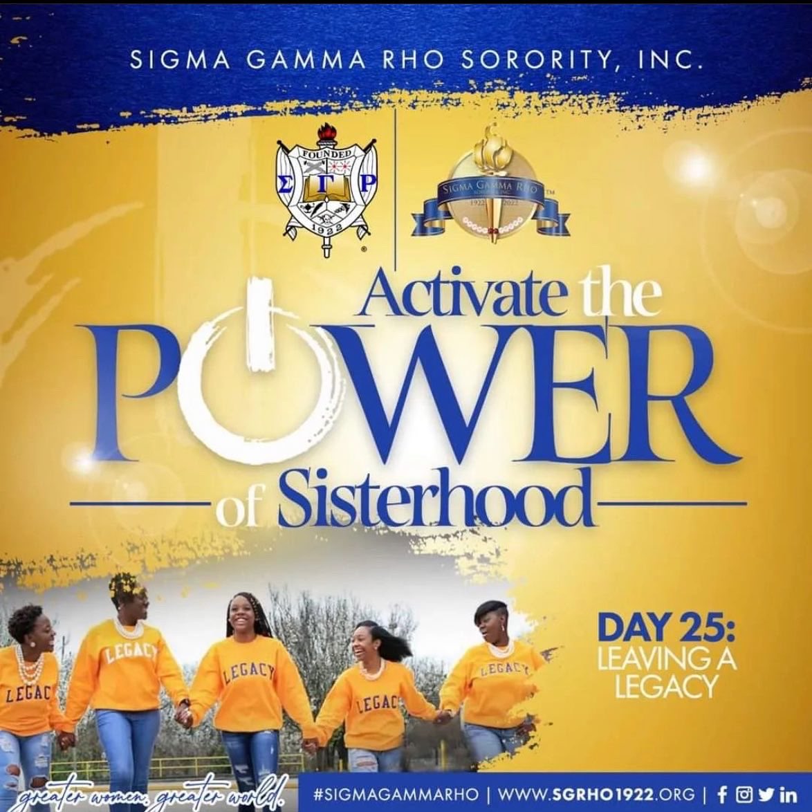 SGRho_MQS's tweet photo. Day 25: Celebrating our Legacies! ๐๐๐ฉ
#Legacies #Legacy #Sgrho100 #SigmaGammaRho #MQ #MuOmegaSigma #Rhoyalty #Rhovember #30DaysofSigma #SgrhoCentennial #Greater https://t.co/sc3dsp4dzB