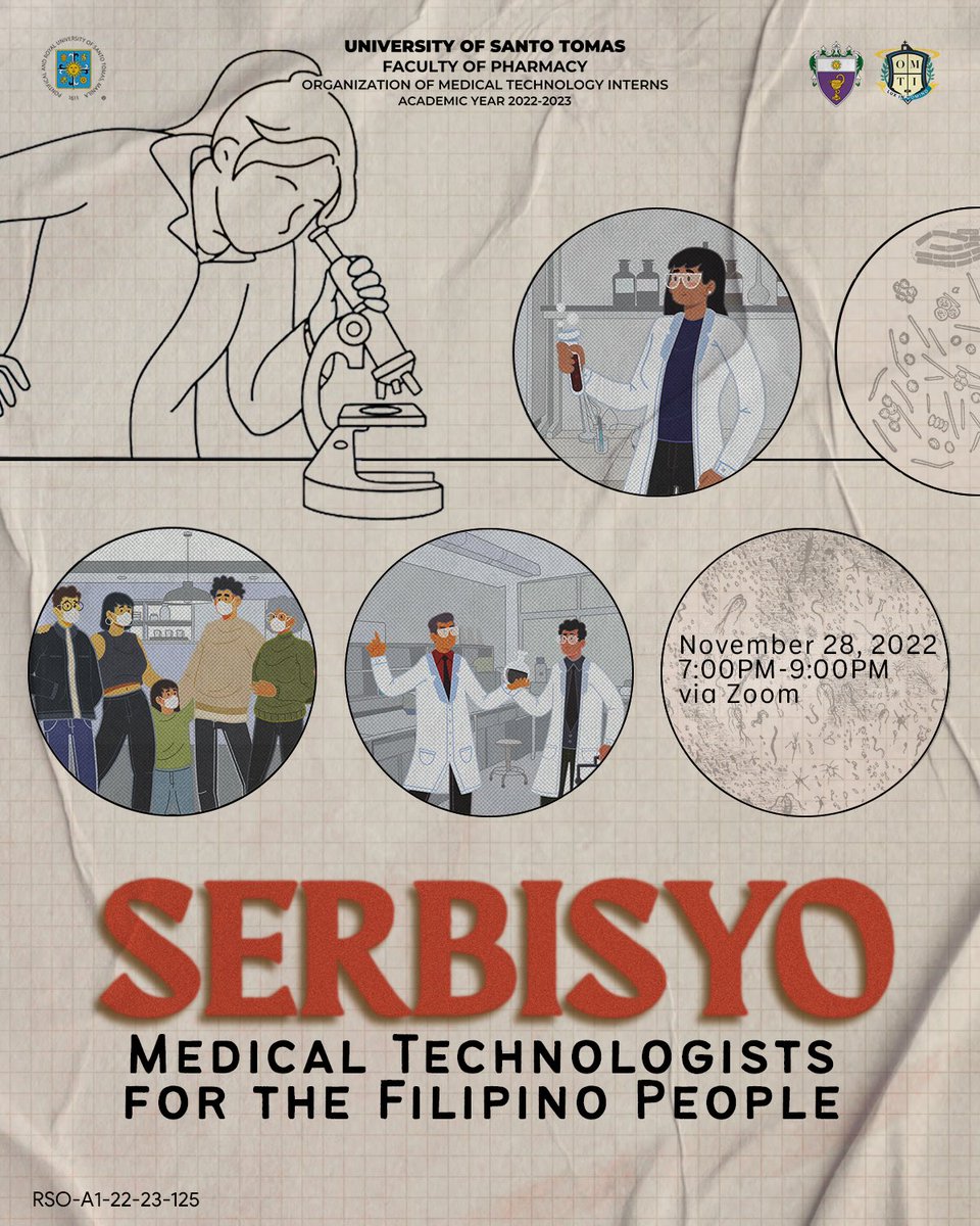 OfficialOMTI's tweet photo. Curious to know what the future holds, future RMTs? 💭
Let us all be inspired in our chosen field as the OMTI invites you to “SERBISYO: Medical Technologists for the Filipino People"! 🔬
Register now:
https://t.co/iQVn6WB7WI
#BlastOffOMTI 🚀
#BeyondTheCosmos 🪐
#nowaybutup https://t.co/oitpsKCw3j