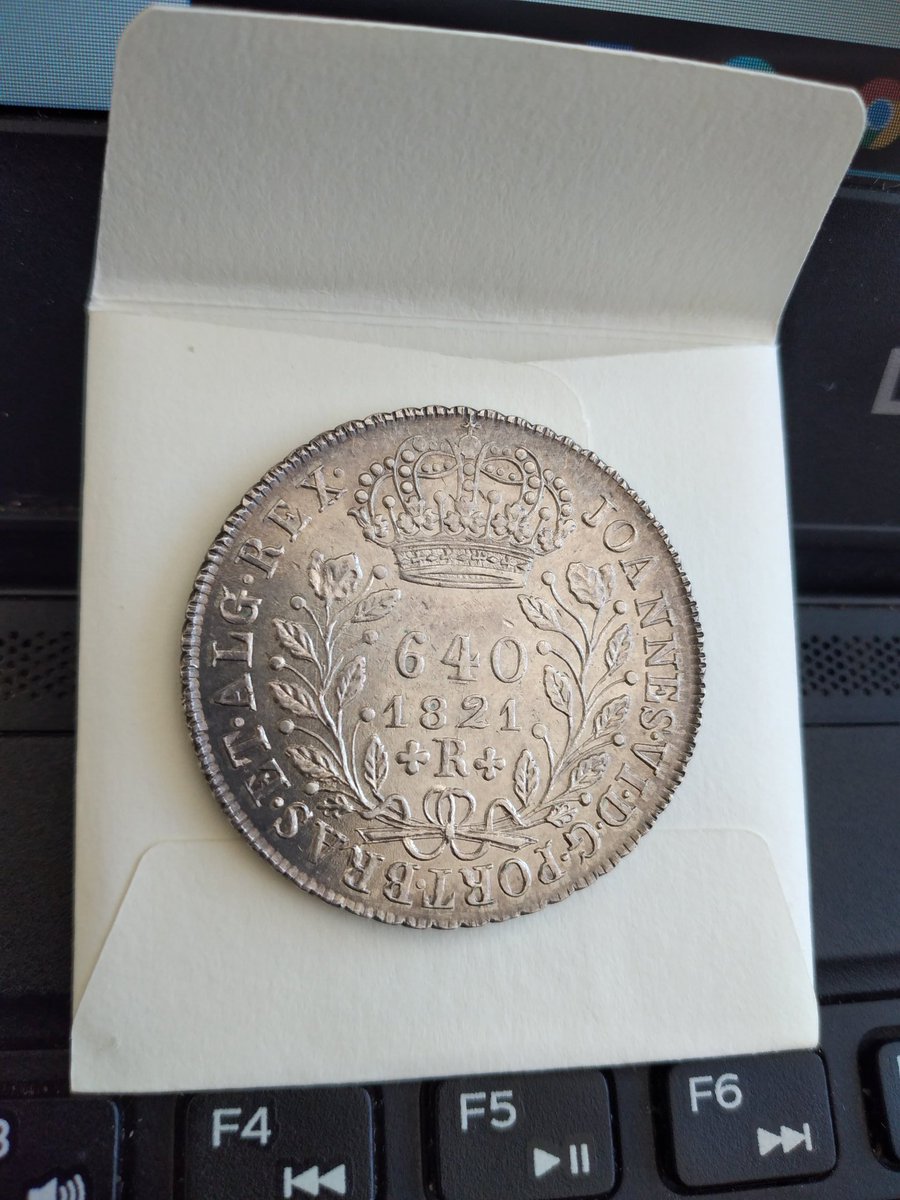 jp_coins's tweet photo. 640 Reis - 1821 - R (minted on Rio de Janeiro). Any bid? https://t.co/V7SWvsqCz3