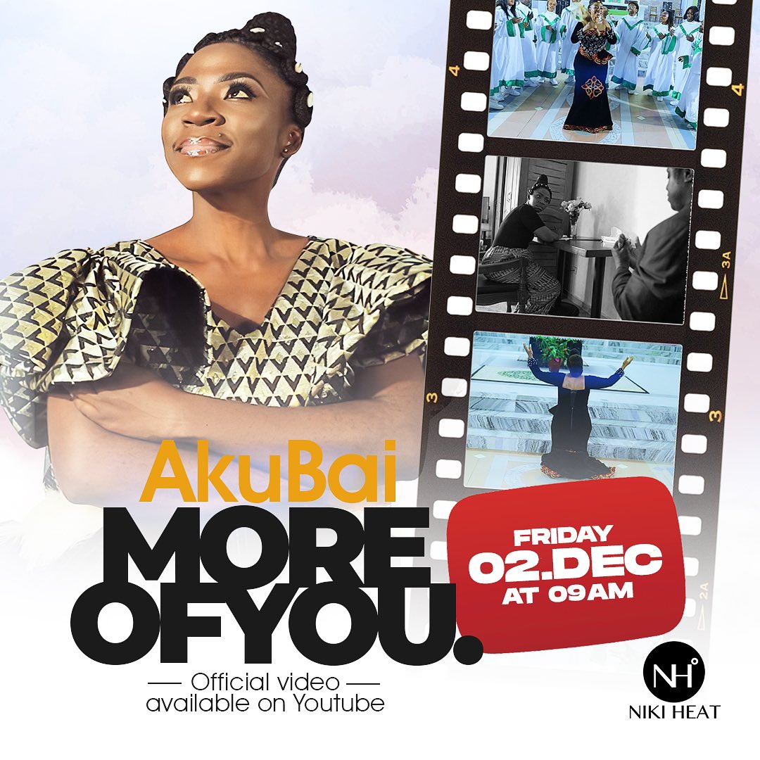 akubaiofficial's tweet photo. #NewVideoAlert
Anticipate my new video on Friday 2nd December 2022 on the @nikiheat_ent YouTube channel.
#NikiHeat #MoreOfYou #NewVideo #GospelMusic https://t.co/DwKKuP4rgb
