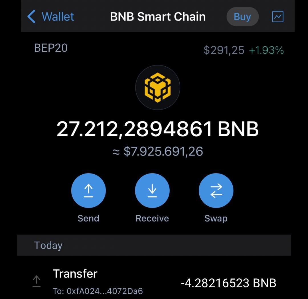 You will receive 100 USD $BNB Today

First 1,800 Participants will Receive #BNB    Airdrop, to enter just like, follow and rt, Retweet pinned 📌 post.

Drop your BNB (Bep20) wallet address 🎁🎁🎁