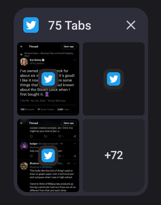 AlisaADHD's tweet image. These are my open twitter tabs ... 
Just close them or go through them?