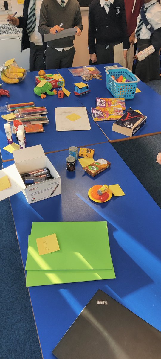 Year3Somers's tweet photo. Roll up. Roll up. Come and see all the items you can buy at Year 3's market stall. Well done to all the children in calculating change and buying some items. https://t.co/MoJHd0lxvL