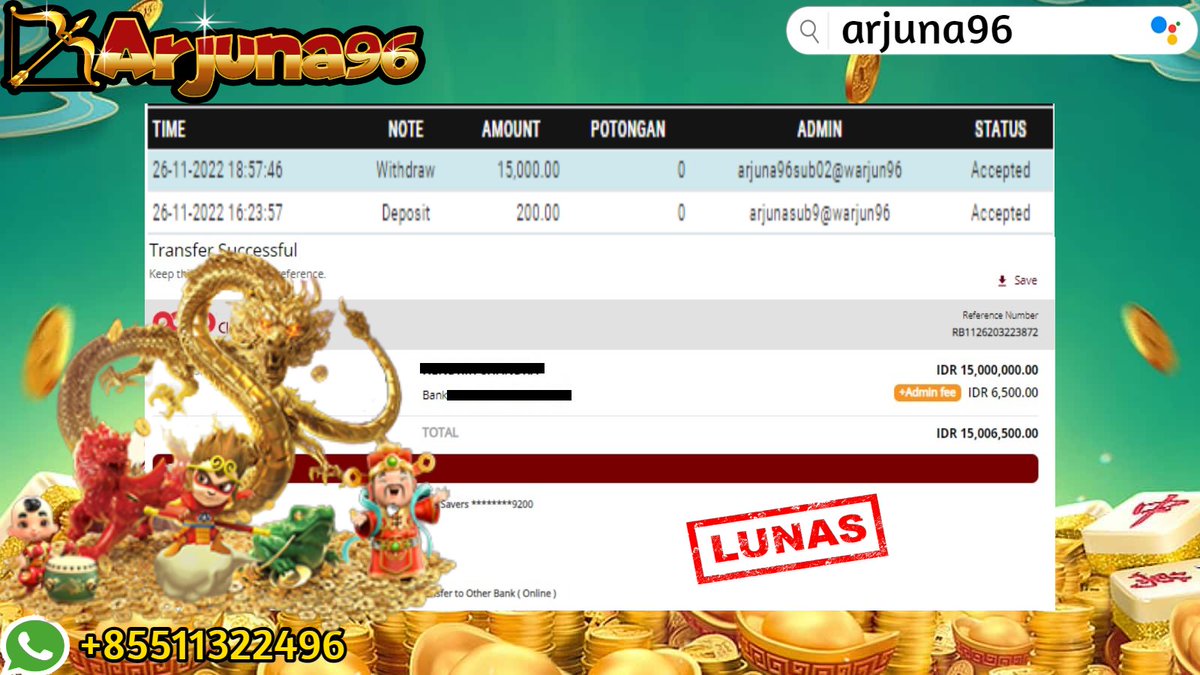 arjuna96__'s tweet photo. SELAMAT ATAS KEMENANGANNYA
AYO MAIN DI ARJUNA96 DAN RASAKAN KEMENANGAN LUAR BIASANYA !!!
π LINK DAFTAR : https://t.co/ZpHYZl57KE
#arjuna96 #slotgacor #infogacor #slotinfo #rtpgacor #bogacorinfini88 #infini88 https://t.co/8Jrw5VURdU