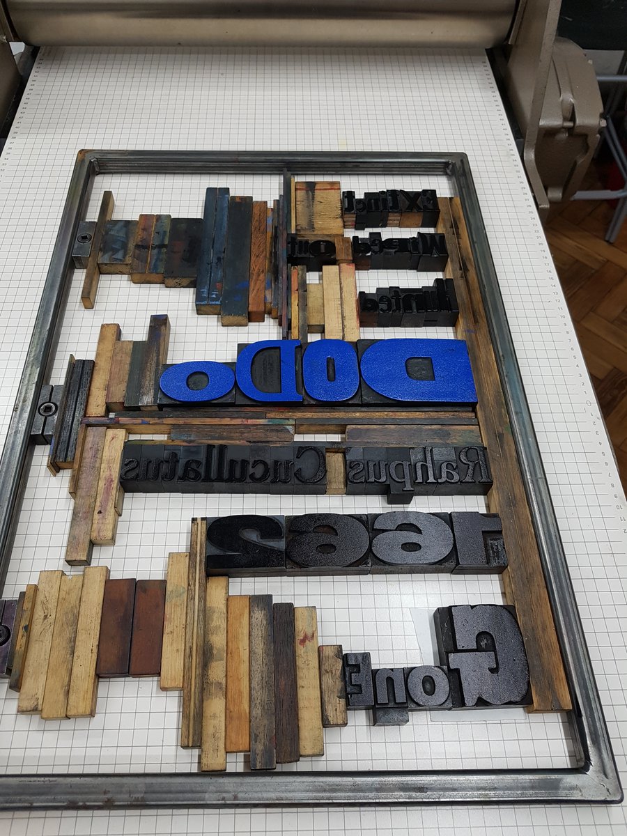 Quinch74's tweet photo. Yesterday, I was lucky enough to do a course in letterpress printing at Double Elephant studio, as part of the 12 Stories for 12 Days of COP27 project. 

#DoubleElephant https://t.co/oG86dEubfZ