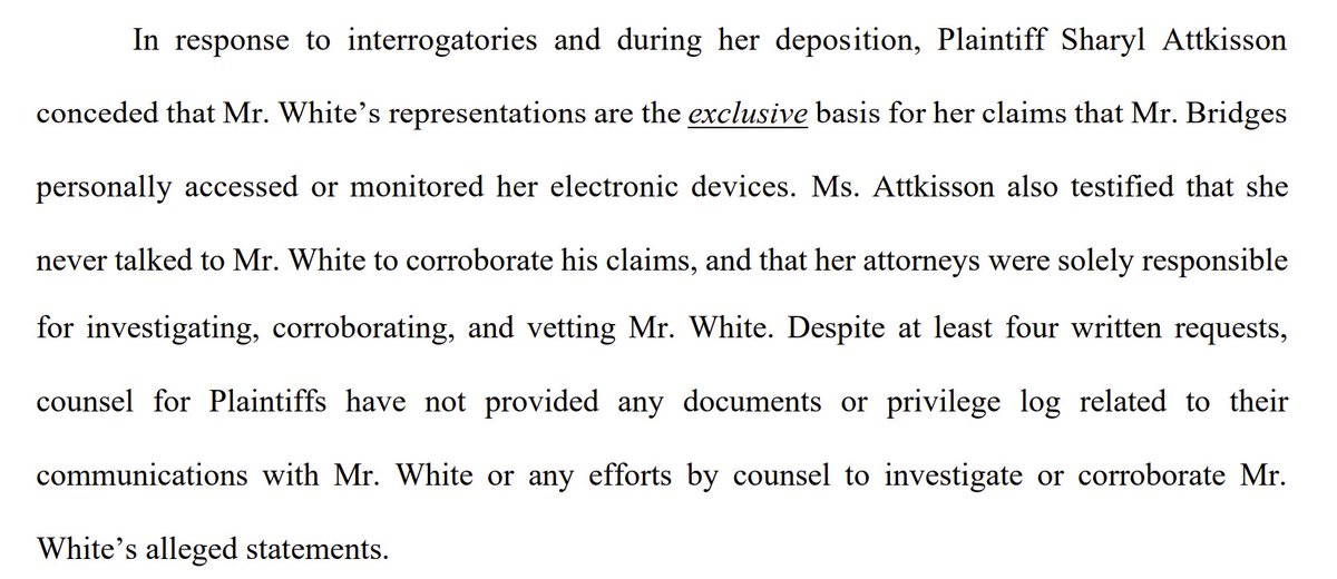 checkmatedone's tweet photo. 1/Update: Sharyl Attkisson v. Shaun Bridges case.

@SharylAttkisson concedes that convicted felon &amp; conman, Ryan Dark White aka Jon McGreevey, @johnheretohelp, is the sole basis for her allegation that Shaun Bridges was responsible for hacking &amp; monitoring her electronic devices. https://t.co/kI7e2JUTTk