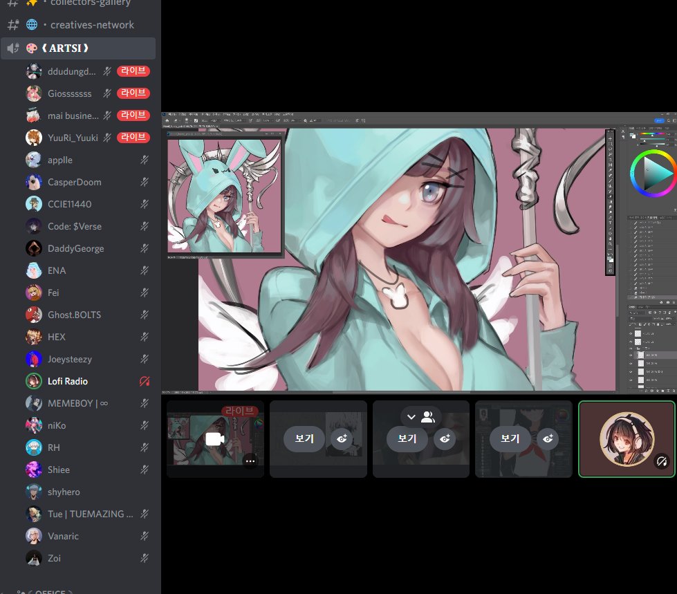 My first time streaming on <a href="/JUUNI_Official/">JUUNI</a>. ARTSI!💖 
It was a fun experience!
Let's draw together!

Love Hood Bunny WIP☺️🐰