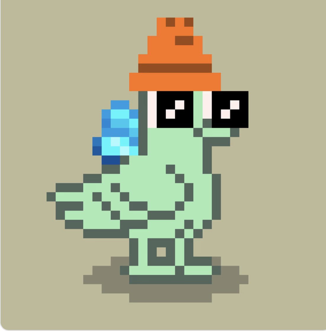 Got a new sidekick <a href="/cryptobirbsnft/">CryptoBirbs</a> 🐦

🍊🧢 #ForTheCulture #KnittedCap #OrangeBeanie #CC0 #Remix