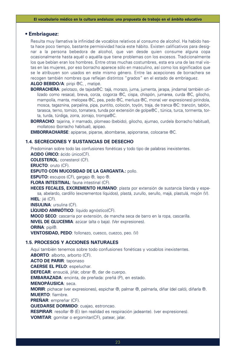 PARATATUMOL's tweet photo. necesitaba compartir k llevo un día fascinada con el pdf de vocabulario médico andaluz https://t.co/l7wCshTD8Q