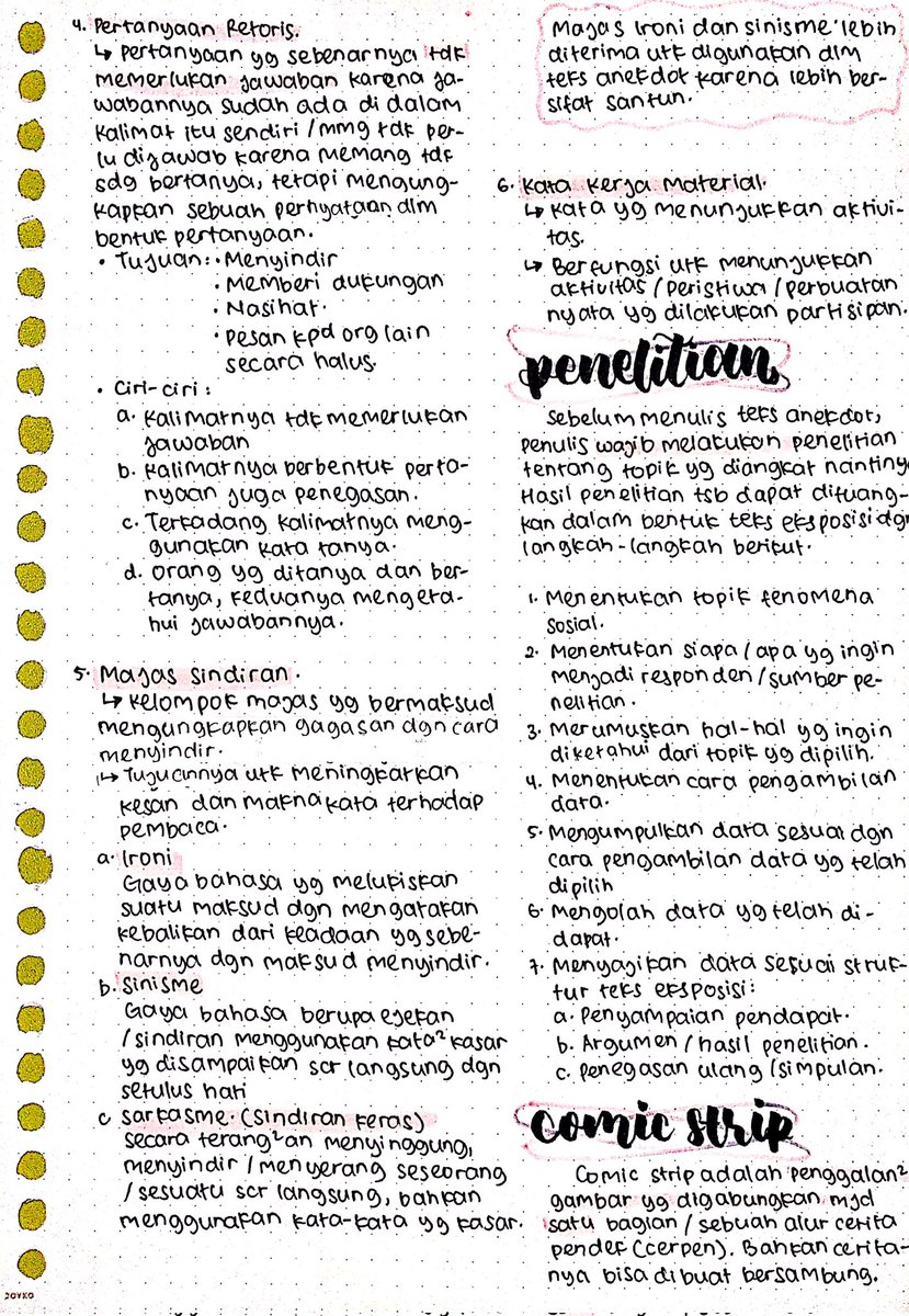 studjellyca's tweet image. [Catatan Bahasa Indonesia Kelas 10]
—Kurkulum merdeka
🤡 Teks Anekdot💥