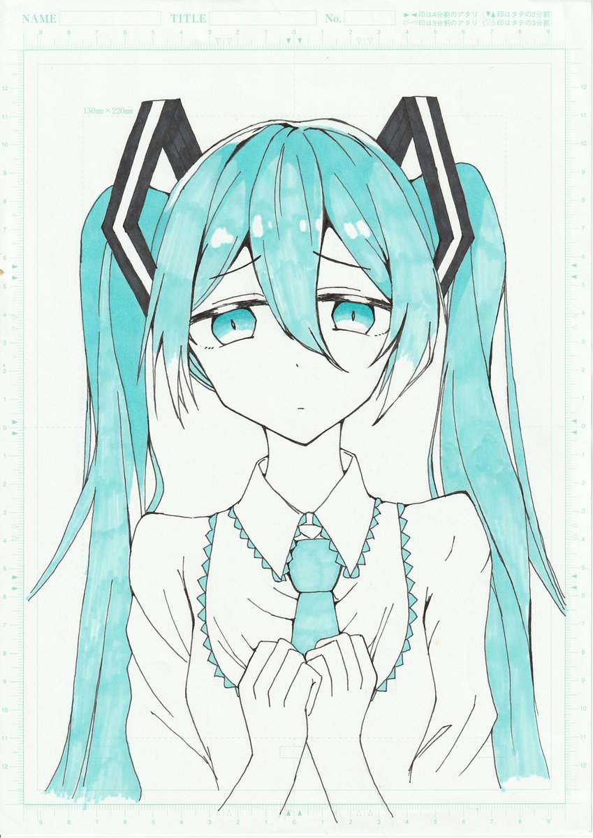 初音ミク「#初音ミク 」|ちぇろなのイラスト