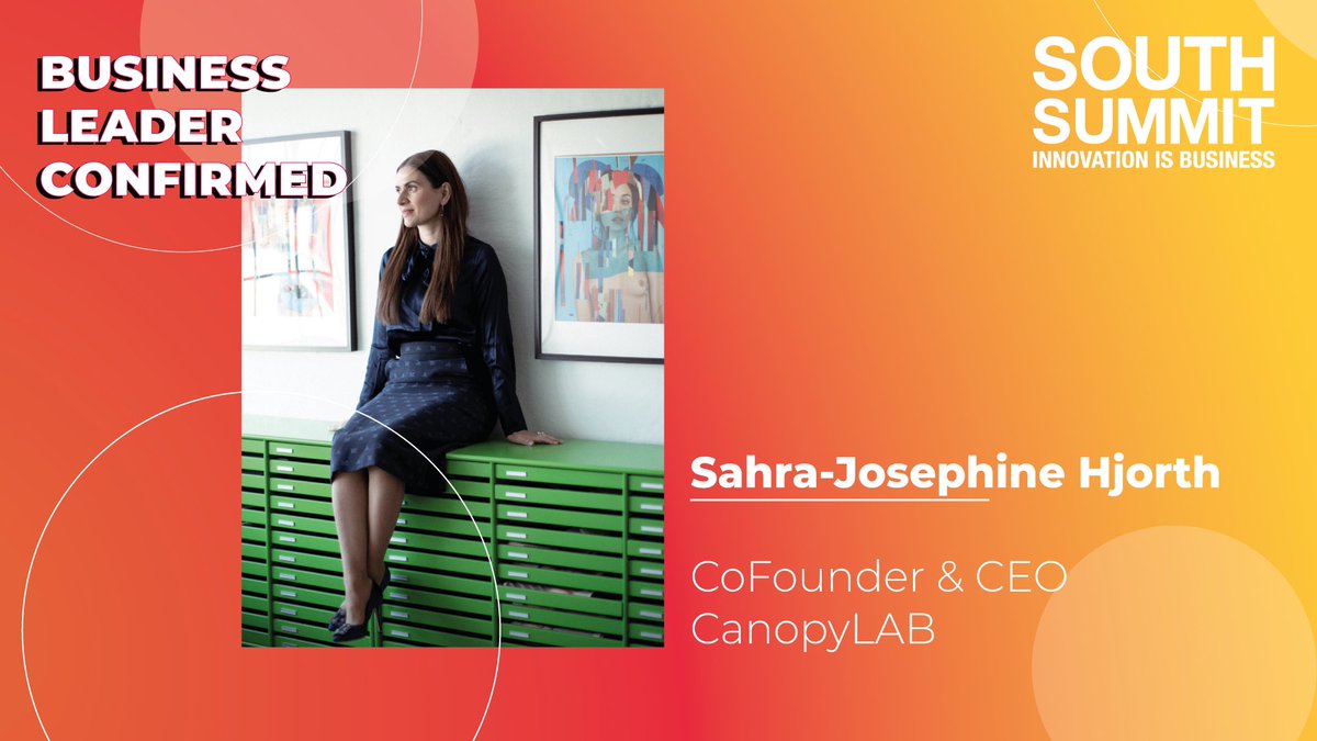 Today we present you: Sahra-Josephine Hjorth! 💛 The Co-founder &amp; CEO at CanopyLAB, has her entrepreneurial experience recognized as a creator of digital and analog social learning experiences, including the world’s first #AI Course Authoring Tool (AICATO). 👩🏻‍💻