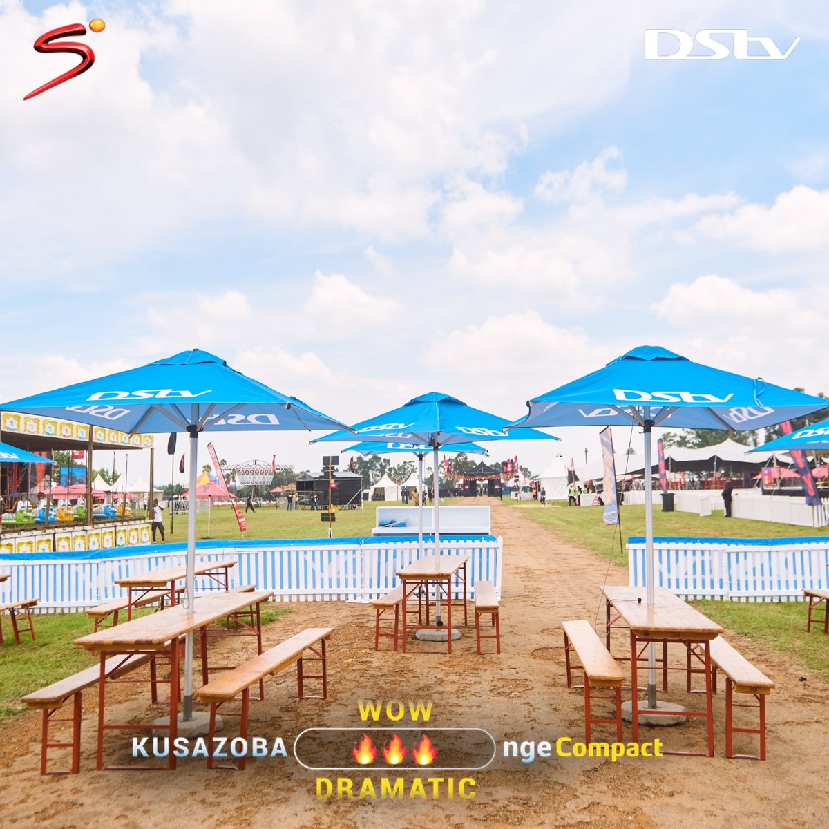 DStv's tweet photo. Monate ha o feleπ₯π₯π₯ We're here at #LyfeFest with @Yfm to bring you another #FIFAWorldCup viewing experience, and the #SummerOfYourLife. Stay tuned for more #KusazobaMnandi ngeCompact. https://t.co/n0z2wTtoXd