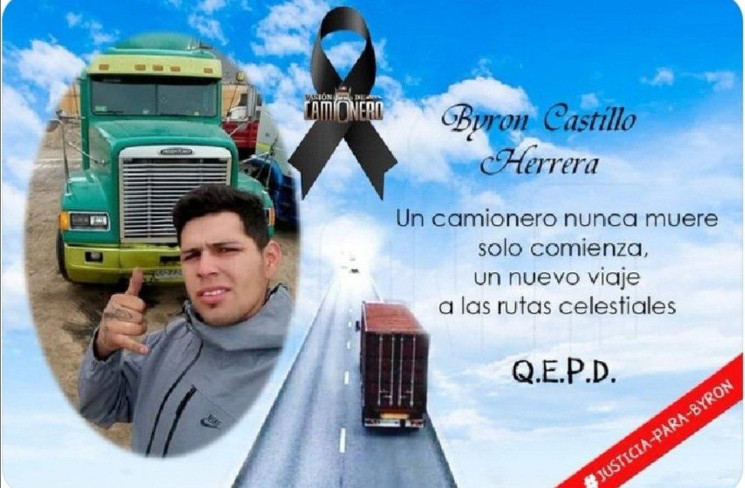 AngelDLaCruz_'s tweet photo. Por Byron Castillo y por Juan Barrios yo apoyo el #ParoDeCamioneros

#alerta https://t.co/uF0P3NlRXS