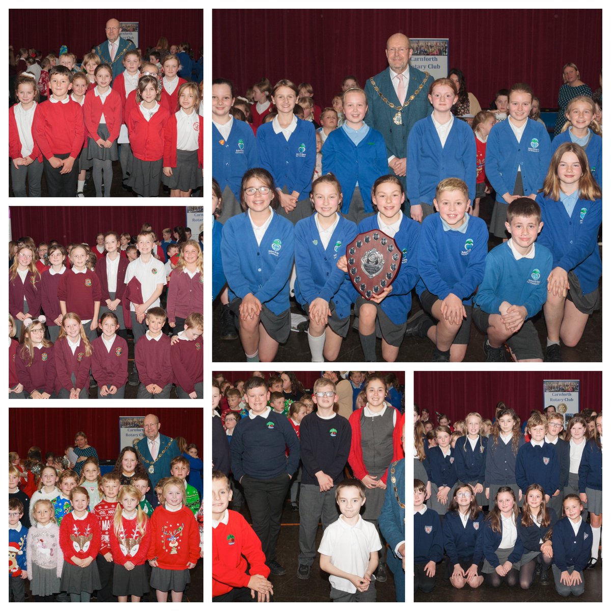 CarnforthRotary's tweet image. @CarnforthRotary 6 local primary schools took part in the Choir competition. First place,Bolton-Le-Sands Primary, 2nd Slyne with Hest St. Luke&apos;s Primary &amp;amp; 3rd Carnforth Community. Each choir sang the set piece &apos;Let a Candle Shine&apos; followed by their own choice. Well done all.