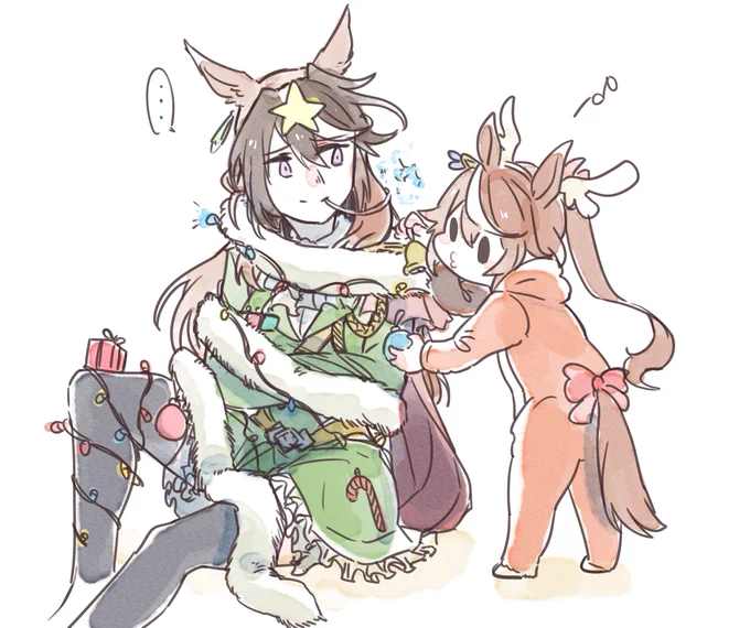 ちょうど去年のクリスマスくらいにカイチョーってクリスマスツリーみてぇなカラーリングだよなとか思いながら去年落書きしてたのにほんとにクリスマスツリーにしてしまったんですか??? 
