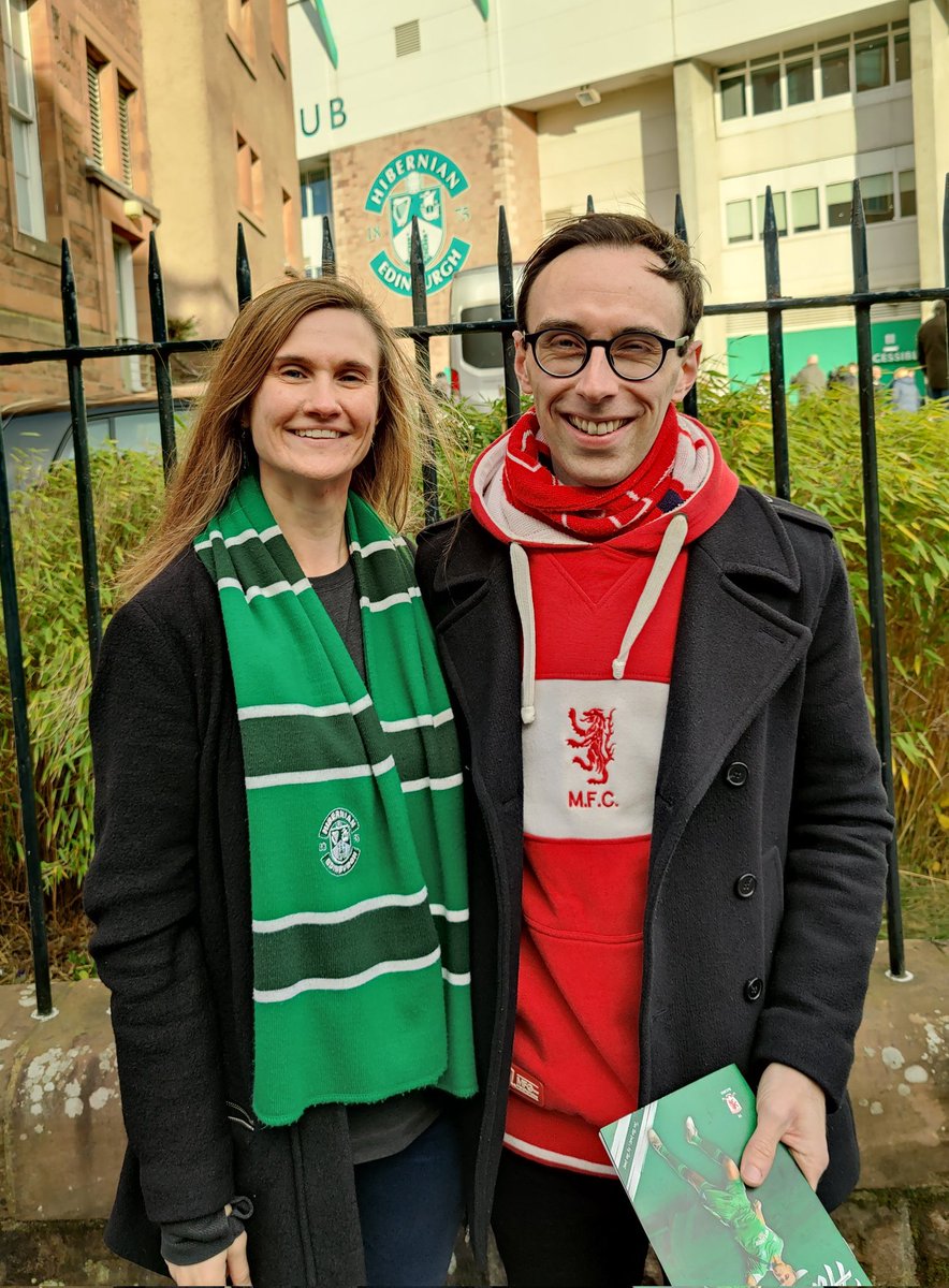 A <a href="/HibernianFC/">Hibernian Football Club</a> and <a href="/Boro/">Middlesbrough FC</a> fan getting married next year.

We'll review that plan at 3pm.