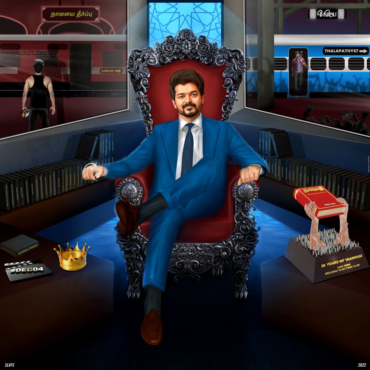 NigeshVijay's tweet photo. Here is #30YEARSOFVIJAYISM special cdp ❤️‍🔥❤️‍🔥❤️‍🔥to celebrate our king by @SriLankaVijayFc for his service to the cine industry through out 3 decades and more to go 👑👊

Design by :- @tn_sathies ❤️
@actorvijay @Jagadishbliss
#SriLankaVijayismCDP https://t.co/P3FzUonmBp