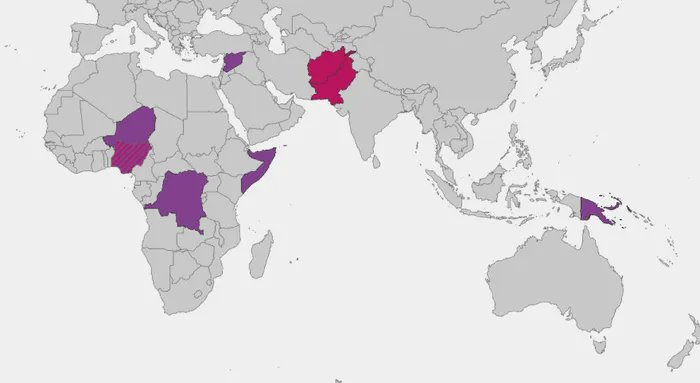 reliefweb's tweet photo. Large scale #immunisation programmes have eliminated #polio from most world regions. Track remaining cases of #WPV and #cVDPV with @ECDC_EU’s interactive map: https://t.co/Cn9PRrVRyh https://t.co/jdz9ZHxmNk