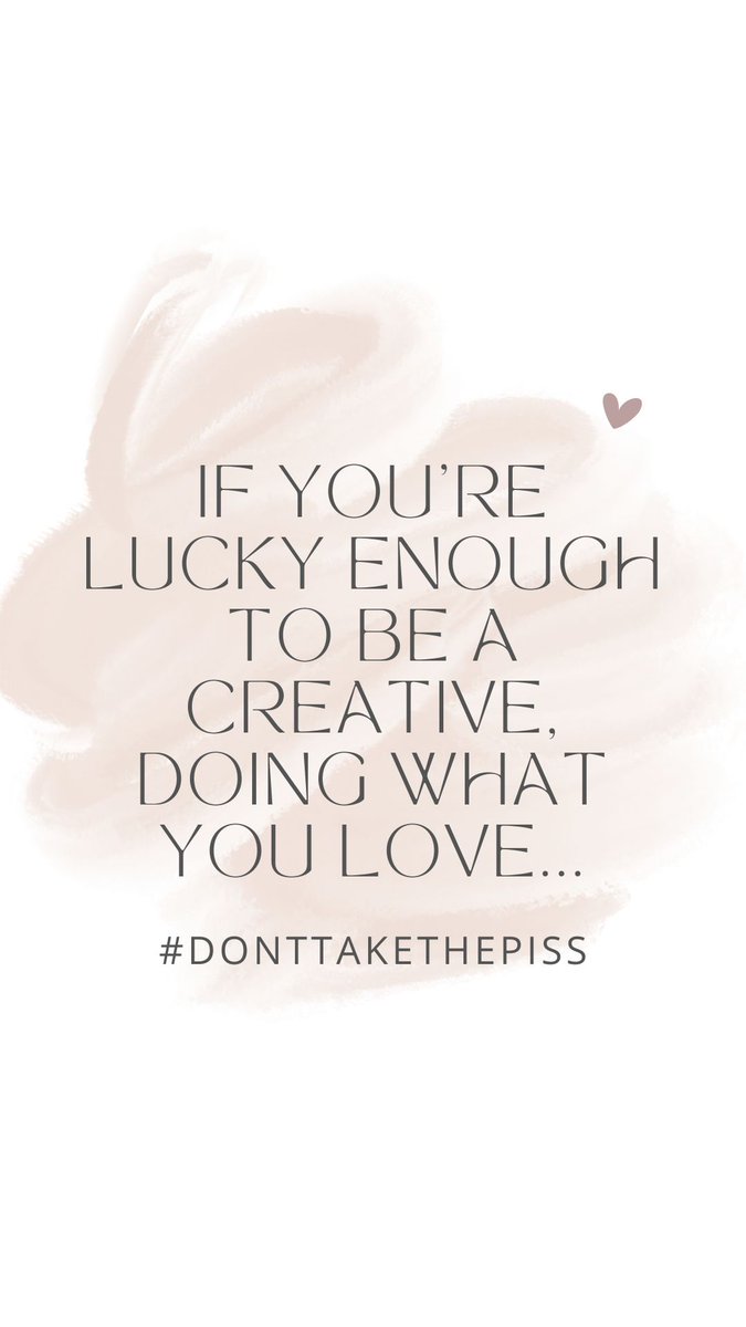 HadleyCWriter's tweet photo. Everything I want to say...
If you're lucky enough to be a creative, doing what you love - #donttakethepiss!
No naming names, but link to my blog below:
https://t.co/z584h81G67
#creative #creativity #freedomofexpression #fanbase  #writing #amwriting #writingcommunity https://t.co/5Ydfpfkkc0