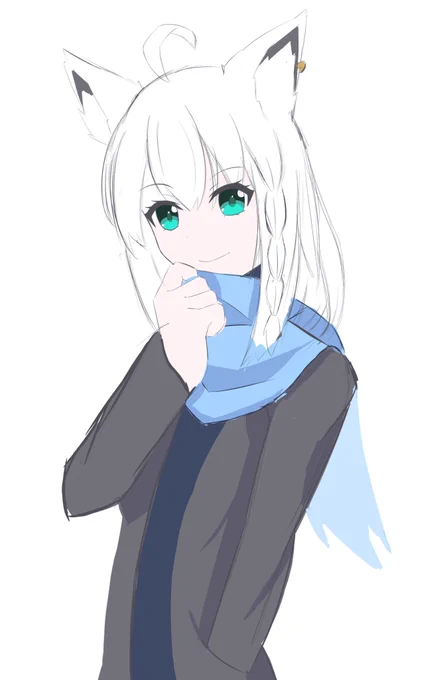 ここまでが限界でした冬服コーデ難しい… #ホロメンワンドロ1126 