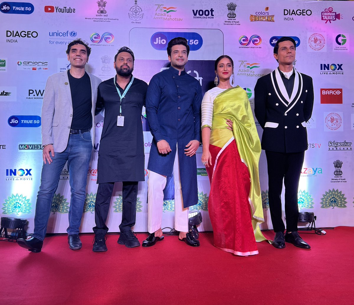 kkundrra's tweet photo. Another day of living the dream, I must’ve done something right to deserve this world premiere at the prestigious stage of @iffigoa 🧿

Not taking a moment of this for granted, thank you a million times over, on my hands and knees 🙏🏼

#TeraKyaHogaLovely #WorldPremiere https://t.co/oqQGZGKnTJ