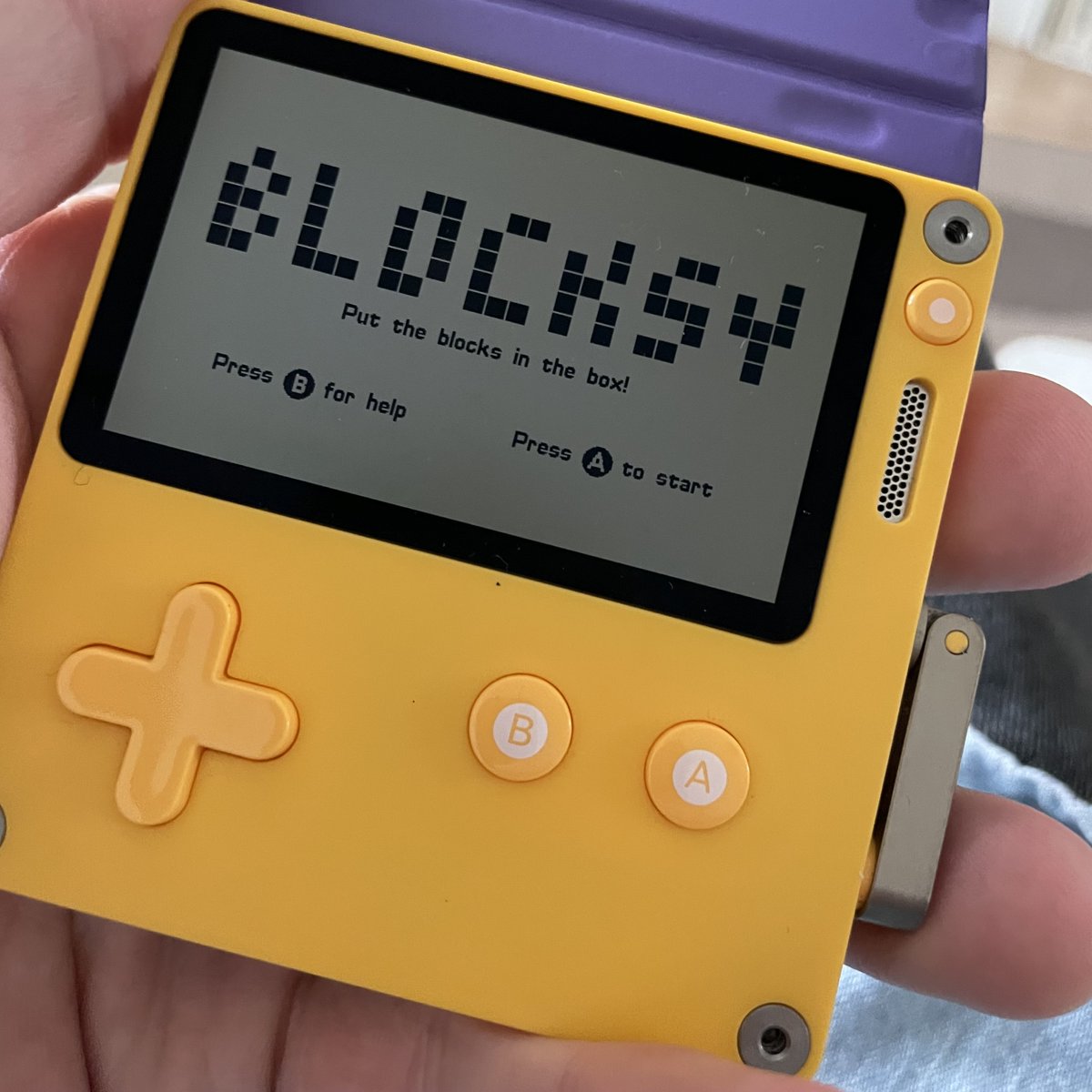 Luca5's tweet photo. Any #playdate and fans here? If so, and if you happen to like Tetris-like games, you might want to try Blocksy (my first-ever game). You can download it for free, or choose your own price: https://t.co/VE08Wa0cKW #indieDev #GameDev https://t.co/XnLoaJiGlX
