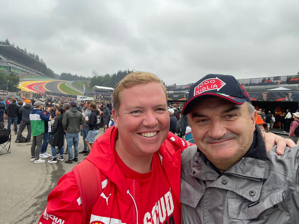 @F1 Seeing my great friend @lesmo27 again after three years due to covid at this years #BelgiumGP #F1 @circuitspa